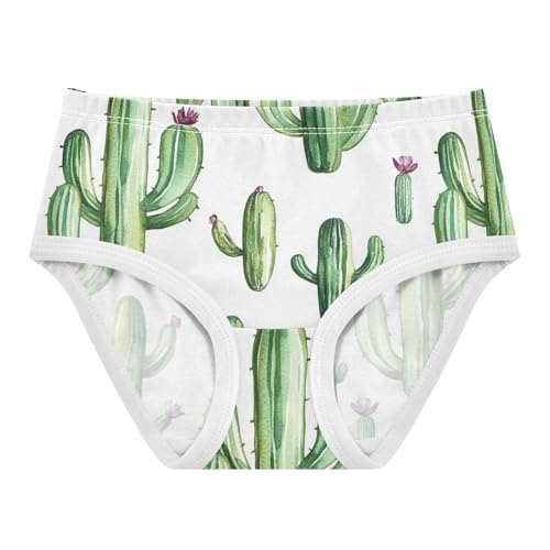 Wusikd Cactus Girls' Underwear Cotton White Girls Briefs Soft Toddler Underwear 2T