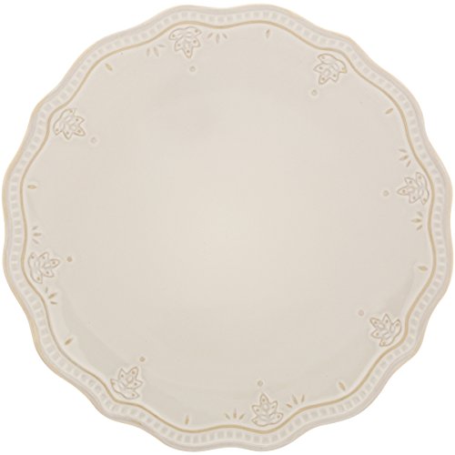 The Pioneer Woman Farmhouse Lace Dinnerware Set, 12-Piece - Linen