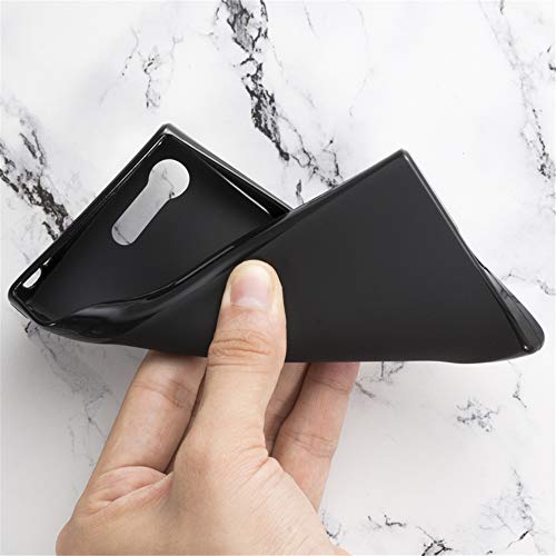 TPU Phone Case Compatible with Sony Xperia X Compact, Slim Shockproof Soft Cover with Anti-Scratch Design and Precise Cutouts for Full Protection (Black)