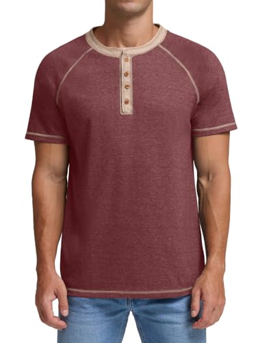 Image of Sailwind Mens Henley Long /Short Sleeve T-Shirt Cotton Casual Shirt