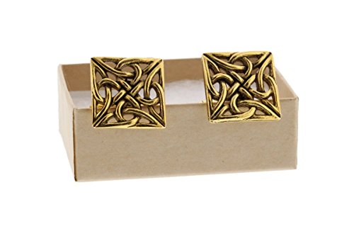 Mancuernillas Nudo Celta Oro 24K para Hombre miniatura 4