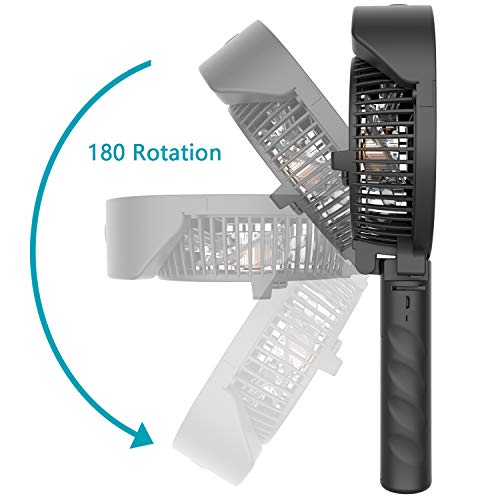 OPOLAR Misting Handheld Fan Foldable, Personal Small Desk Table Fan with USB Rechargeable Battery Operated Mini Portable Fan for Office Outdoor Household Traveling - Thumbnail 6