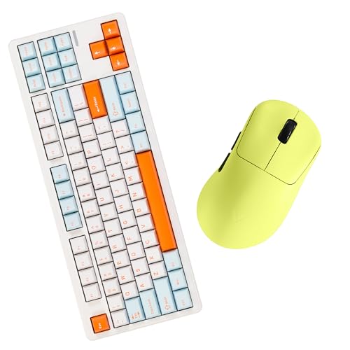 SmackApe Impact 80 ���J�j�J���L�[�{�[�h(Pro(4000mAh),Sunset/Cheese Switch/PC�v���[�g(�p���z��))�{RAPOO �Q�[�~���O�}�E�X(VT3s MAX Yellow)