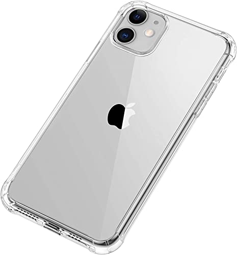 Uluck Case Compatible with Iphone 11, Crystal Clear Anti-Yellow Case, Slim Soft TPU Silicone Shockproof Bumper Cover, Anti-Scratch iphone 11 Phone Case - 6.1 inch