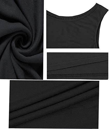 BEUFRI Sundress for Women Summer Casual Sleeveless Swing T Shirt Dresses Beach Cover up Tank Dress with Pockets3