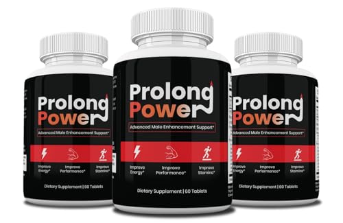 Zonata (3 Pack) Prolong Power Pills Maximum Strength, Prolong Power Supplement Capsules, 180 Count