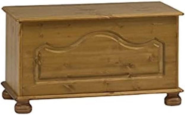 Steens Richmond Ottoman Pine Storage Chest - Beige : Home & Kitchen