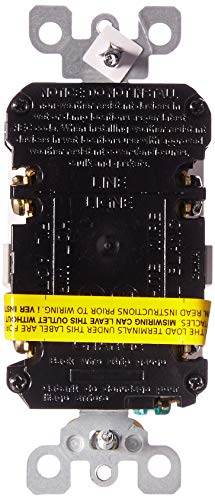 Leviton GFCI Outlet with Guidelight, 20 Amp, Self Test, Tamper-Resistant with LED Indicator Light, Replaces Plugged in Night Light, GFNL2-W, White