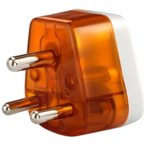 KAVANA Silk 6 amp to 16 amp Converter/Conversion Plug (5-16A) Converts 6A Socket to 16A Socket for Geysers, A/C,Refrigrator,Microwave,etc for Indian and International Plugs.