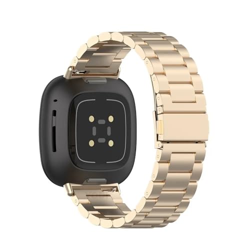 Image of YODI Watch Band Compatible with Fitbit Versa 4 / Fit bit Versa 3 / Fitbit Sense /Sense 2 Band, Soft Replacement Silicone Wristband for Women Flexible Waterproof Sport Watch Strap for Men Large