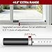 AceMining Sliding Door Security Bar,Heavy Duty Sliding Patio Door Lock Bar, 20-50inch Adjustable Multi-use Window Security Bars, Sliding Door Stopper,White,1Pack