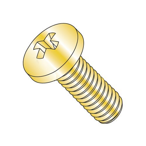 MS35207-247/8-36 x 3/4" Mil-Spec Machine Screws/Phillips/Pan/Steel/Cad Yellow (Carton: 1,000 pcs)