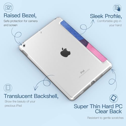 Image of MOCA Compatible Smart Flip Cover Case for iPad 9.7 inch 2017 2018 iPad 5th 6th Generation A1893 A1954 A1822 A1823 Smart Case Cover (Colour Blocks, iPad 9.7 inch 2017 /2018 Launched)