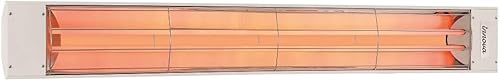 Miniatura 6 de Calentador eléctrico de doble elemento infrarrojo de 6000 vatios-240 Voltaje - Acabado blanco- Sin fascia decorativa