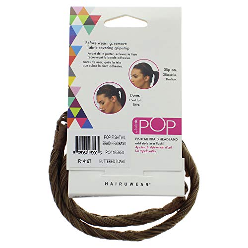 Hairdo Pop Fishtail Braid Headband - R1416T Buttered Toast For Women 1 Pc Hair Band - Image 2