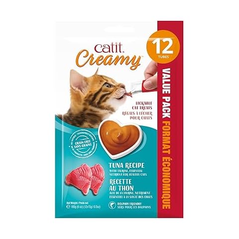Catit Creamy Lickable Cat Treat, Healthy Cat Treat, Tuna, 12 Pack Cover