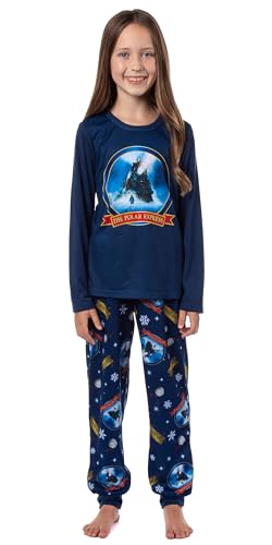 INTIMO The Polar Express Womens' Train Movie Film Sleep Jogger Pajama Set2