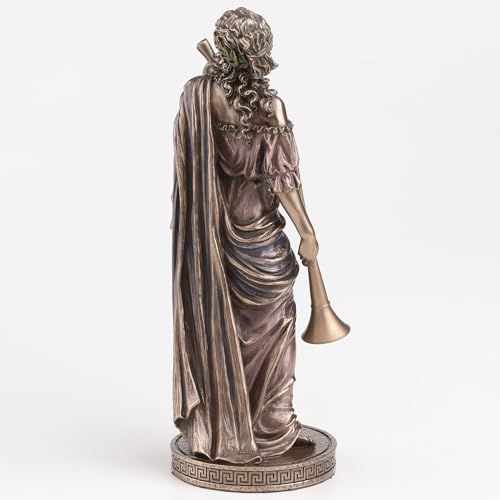 Escultura Clío, Musa Griega de la Historia, Bronce y Resina miniatura 4