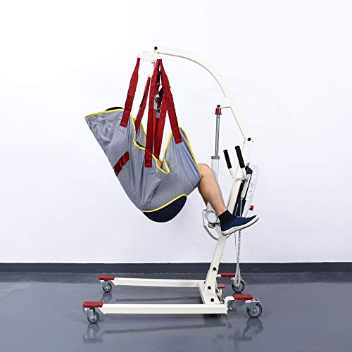 Fushida Patient Lift Sling Hoyer Lift with Head Support, Durable Hoyer Sling with 4 Reinforcement Straps, Ideal for Disabled,Non-Weight Bearing,Bariatric Disabled -Washable,Reusable, Breathable