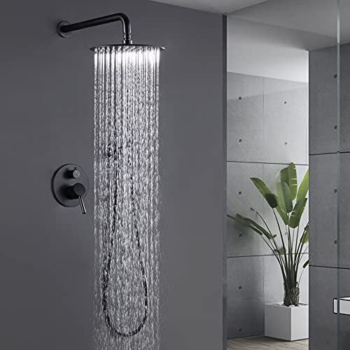 Combinaison de Douche Moderne de Haute Qualité Finition Noir Mat - 8