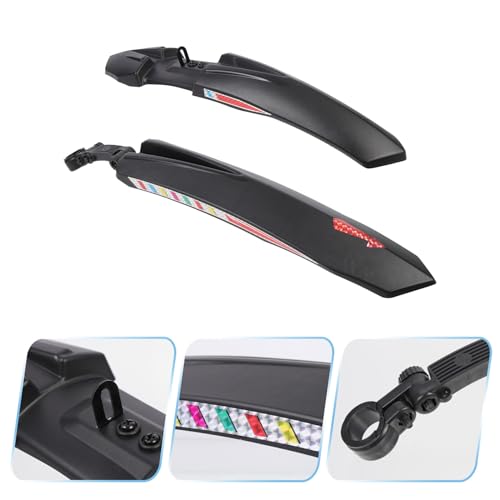 Guardabarros para bicicleta todo terreno de plástico negro MAGICLULU resistente 7