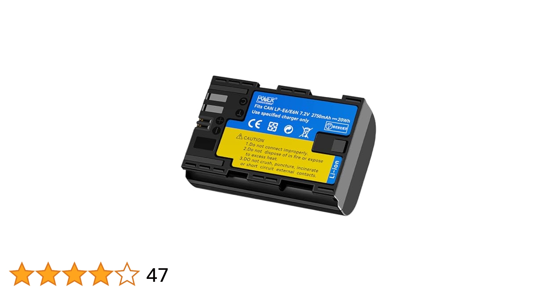 Canon - Canonバッテリー　LP-E6N Amazon | 「Power-connoisseur」 Canon対応 90D 80D 70D 60Da