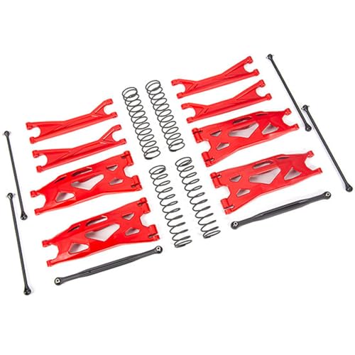 Kit suspension X-Maxx WideMaxx rouge 7895R triangle biellette