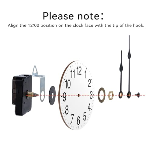 Daxsmy DAXSMY386 3Pcs Clock Mechanism Replacement Battery Operated Clock Kit thumb #5