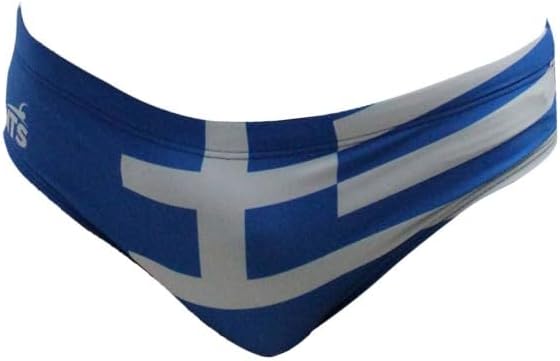 Suit MTS Hellas Blue Swimwear, Swim Briefs for Swimmers, Water Polo, Underwater Hockey, Underwater Rugby