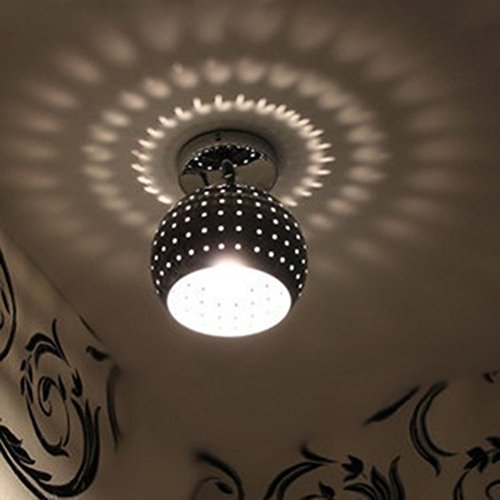 Luminárias de teto com acabamento cromado para hall de entrada, banheiro, sala de estar, cozinha, ho