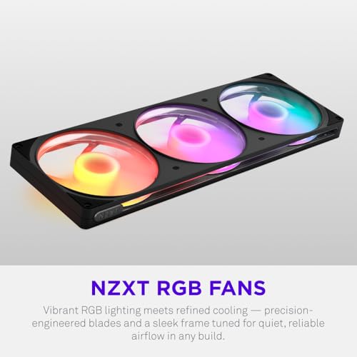Image of NZXT F420 RGB - 420mm Single-Frame PWM RGB Fan - Black