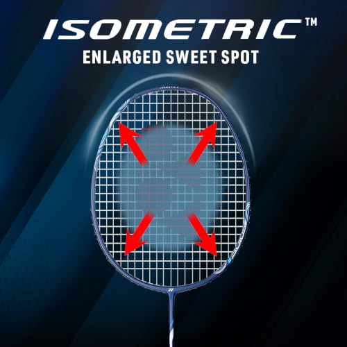 Image of Yonex Graphite Strung Badminton Racquet Astrox Lite 45i (G4, 77 Grams, 30 lbs Tension, Blue Silver)