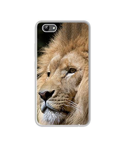 Image of Amazon Brand - Solimo Designer Lion UV Printed Soft Back Case Mobile Cover for Vivo Y71