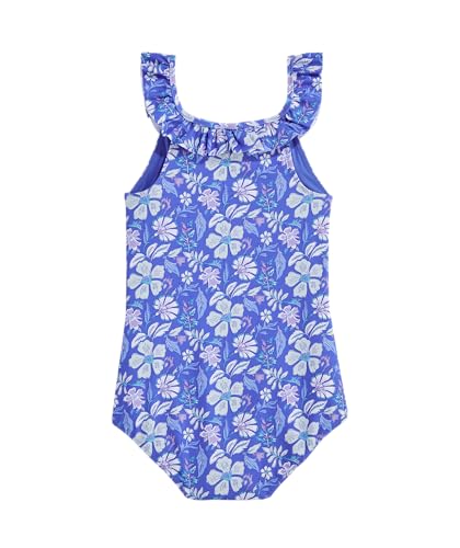 Image of Vineyard Vines Girls' Girls Scoop Ruffle One Piece