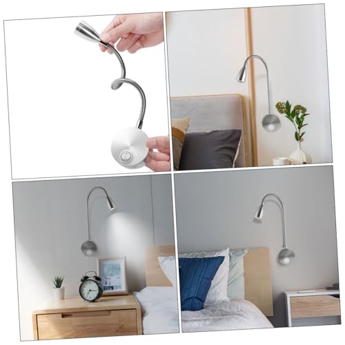 Lámpara de cuello de cisne con base sofisticada y luz cálida LED 3
