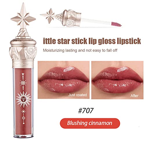 Tinted Lip Balm - Mirror Gloss Lip Stain/Lip Plumper Gloss/Moisturizin Nude Lipstick Liquid Lipsticks (Blushing Cinnamon, 707) - Image 3