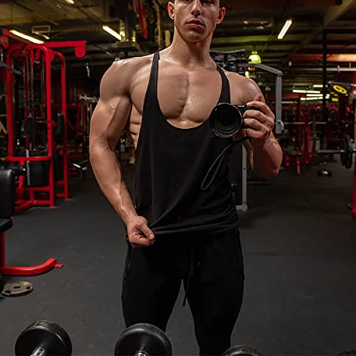 Muscle Killer 1 or 3 Pack Men's Bodybuilding Stringer Tank Tops Y-Back Gym Fitness T-Shirts3