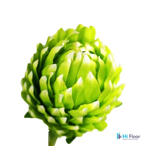 Image of Enhance Your Space with Artificial Leaf Decor Foliage for Stunning Interiors Decorative Items for Home;Office; Room; Living Room; Table; (Without Vase) (Pack of 1, Green)