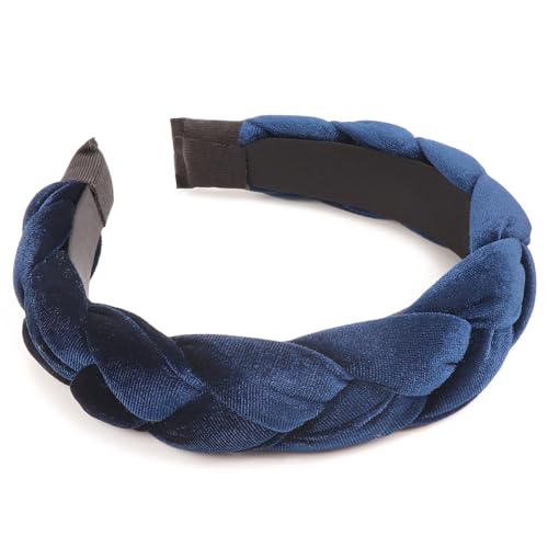 DRESHOW Velvet Braided Headbands for Women