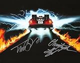 RP Michael J. Fox & Christopher Lloyd Signed Back To The Future Photo 8x10 Reprint COA Certificate of Authentication Autograph Movie Poster