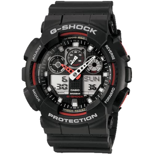 Casio G-Shock Analog-Digital Black Dial Men's Watch-GA-100-1A4DR (G272) - Image 5