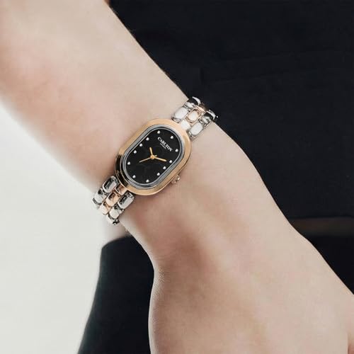 Image of Carlton London Women Cecil Analog Watch, Oval Dial, Stainless Steel Strap, Quartz Movement, 30M Water Resistant, Casual Wear