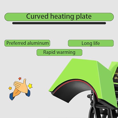 Prensa térmica manual para gorras con pantalla LCD miniatura 2