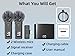 EZColoris Wireless Lavalier Microphones for iPhone 14/13/12/11 Pro/11/XS MAX/XR/8/7 Lapel Microphone for Video Recording Tiny Mics for YouTube Podcast with Carrying Case
