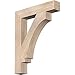 Ekena Millwork BKT06X32X40IMP05SDF Imperial Block PVC Bracket, 32" D x 40" H Rustic Wood, 5 1/2" W Douglas Fir (Smooth)