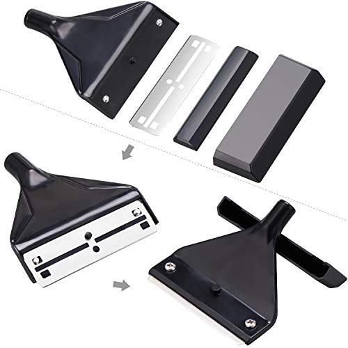 KEESIN Set di attrezzi per la pulizia delle alghe dell'acquario, con asta staccabile e 10 pezzi di ricambio in acciaio inox, 66 cm - Image 6