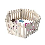 È resistente e mobile. YXZQ Recinto per Animali in Legno per Balcone Esterno da Giardino Interno, per Cani di Piccola/Media Taglia, Box per Cani di Taglia Grande con Porta, 6 Pannelli (Taglia: Grande)