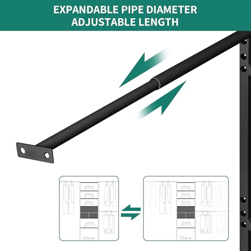 YITAHOME Modular Closet System with Drawers & Clothing Rack - Adjustable Wardrobe Organizer, Durable Steel Frame, Space-Efficient Design for Bedroom, Closet, or Laundry Room, Quick Assembly - Image 4