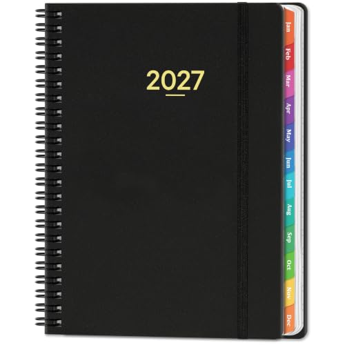 Agenda 2027 semanal y mensual con calendario 2027 organizador con bolsillo interior