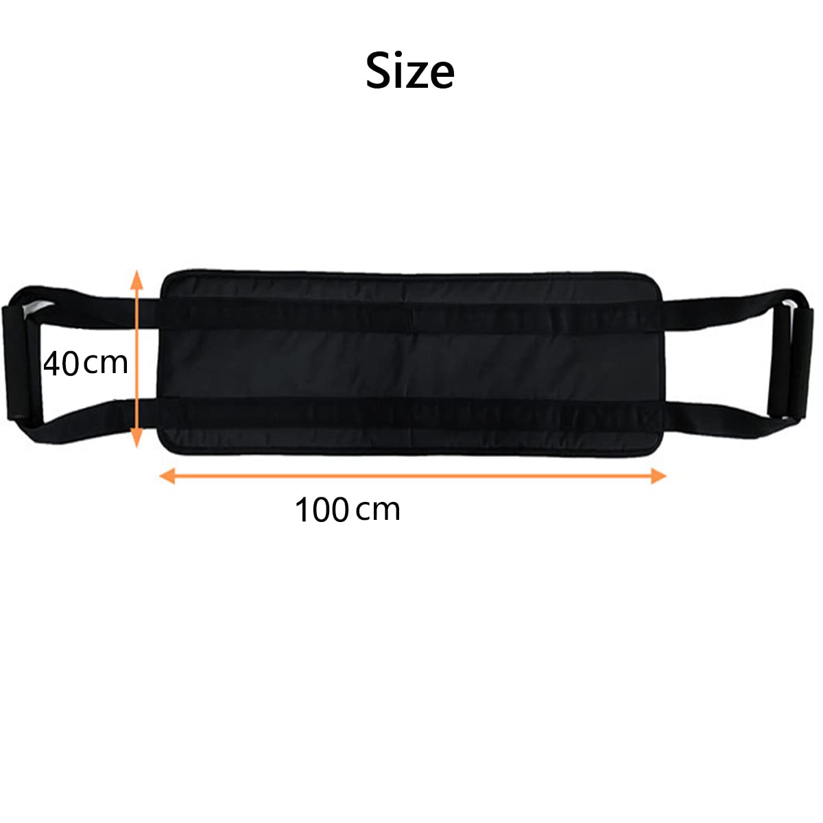 Transportador de Pacientes, 100 * 40cm Cinturón de Transferencia con Manijas,Paciente Anciano Cinturón móvil de Transferencia Silla de Ruedas Cama Cinturón Elevador de Enfermería con Manijas